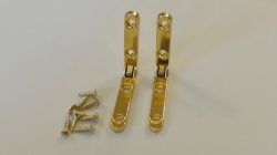 Standard Side Rail Hinges (pair) in Gold Plating